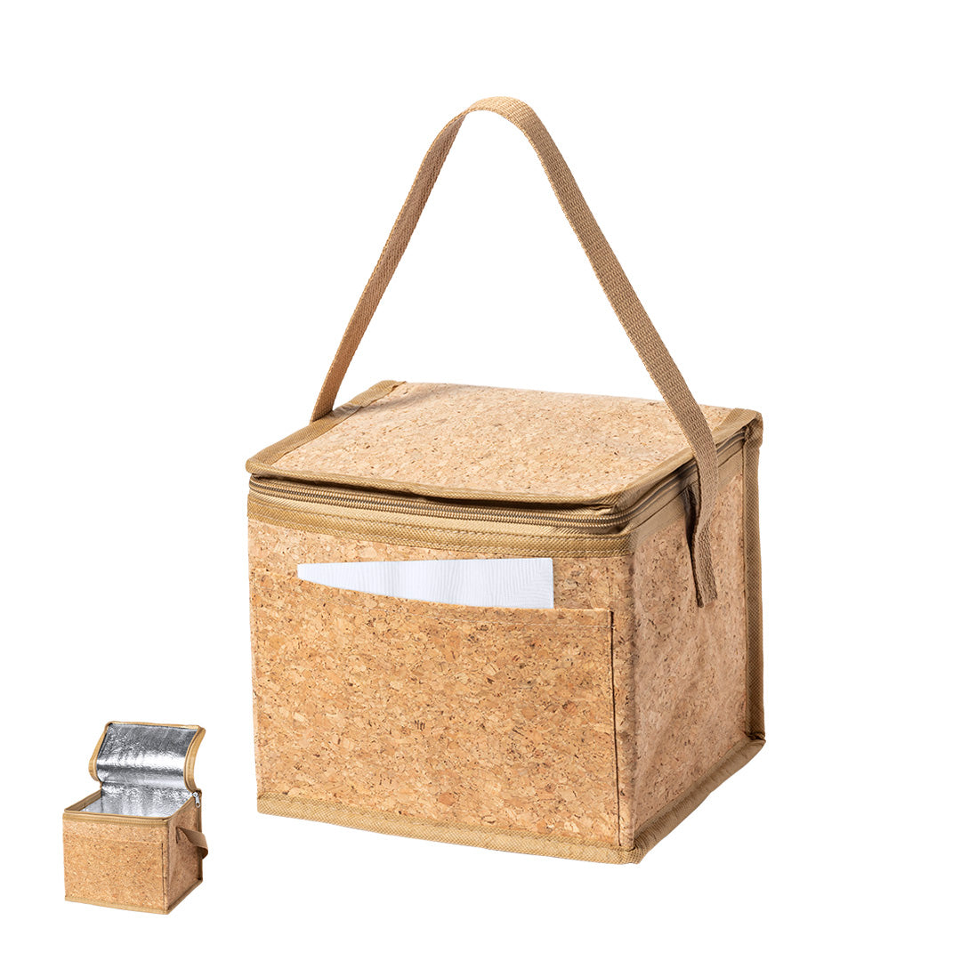 Nevera Nature em Cortiça para 6 Latas com Bolso Exterior