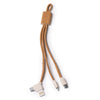Carregador USB em Couro Sintético com Luz LED