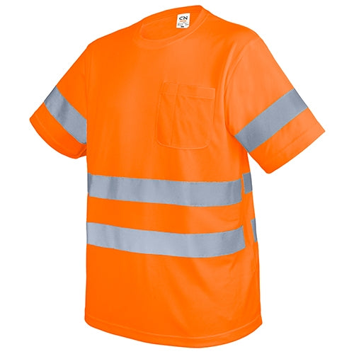 Camiseta com Bolso e Bandas Reflectoras