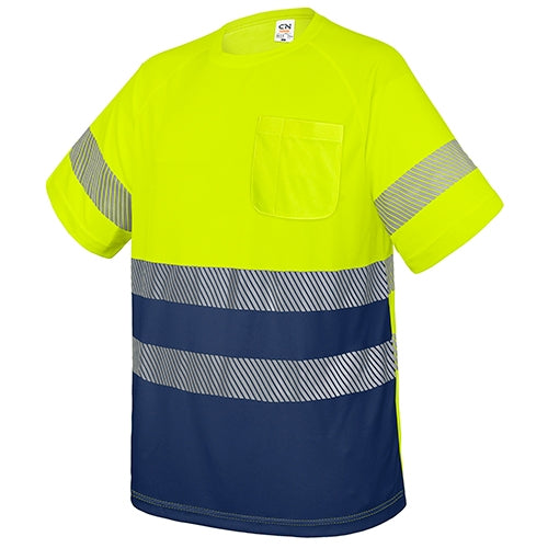Camiseta com Bolso e Bandas Reflectoras Elásticas