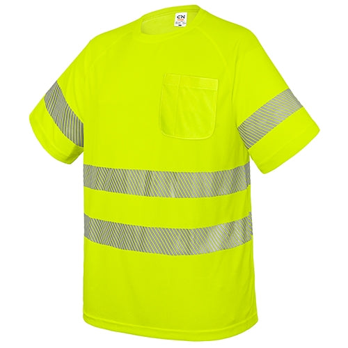 Camiseta com Bolso e Bandas Reflectoras