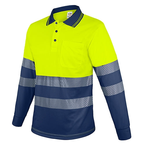 Polo de Manga Longa com Bandas Reflectoras