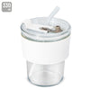 Copo 330 ml com Palhinha de Cristal