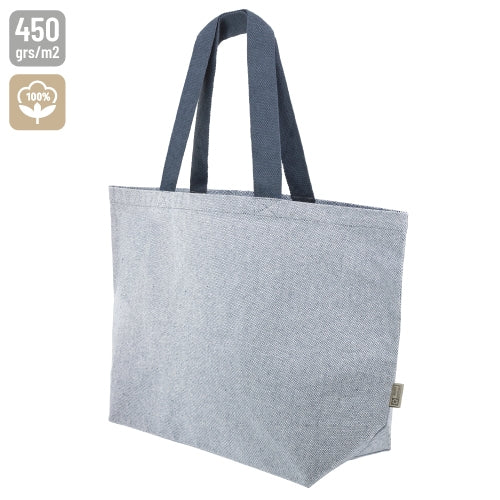 Bolsa de Algodão Reciclado com Asa Colorida