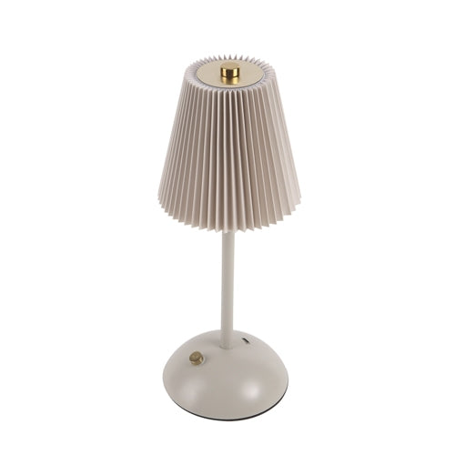 Lâmpada de Mesa Metálica com Tela