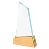 Troféu de Cristal com Base de Madeira