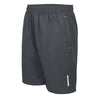 Calções Curtos de Poliéster e Spandex Cinza