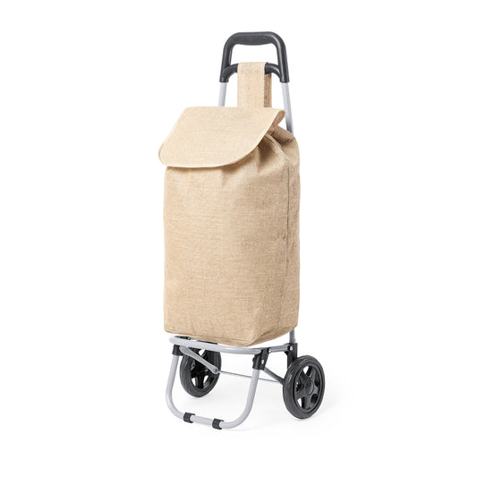 Carro de Compra Plegável em Juta Natural Resistente