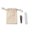 Kit de Manicure em Aço Inoxidável com Saco de Algodão