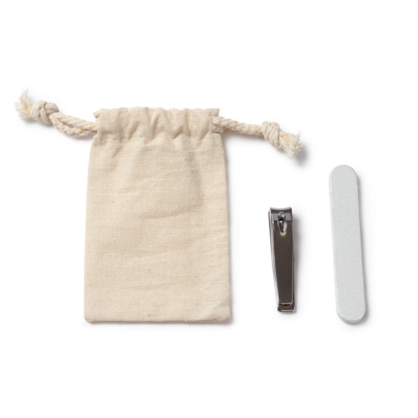 Kit de Manicure em Aço Inoxidável com Saco de Algodão