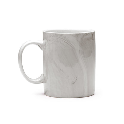 Caneca de Cerâmica Branca 330ml com Acabamento Fosco