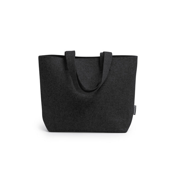 Saco Tote em Feltro Escuro com Alças