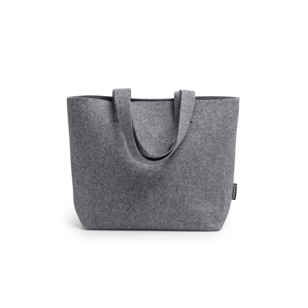 Saco Tote em Feltro Escuro com Alças