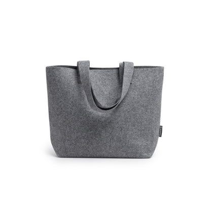 Saco Tote em Feltro Escuro com Alças