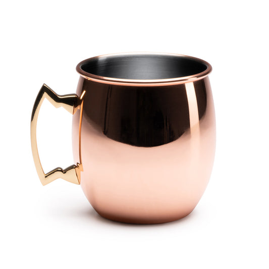 Caneca de Aço Inoxidável KEILA com Acabamento em Cobre