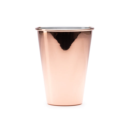 Copo de Aço Inoxidável 300ml com Acabamento em Cobre