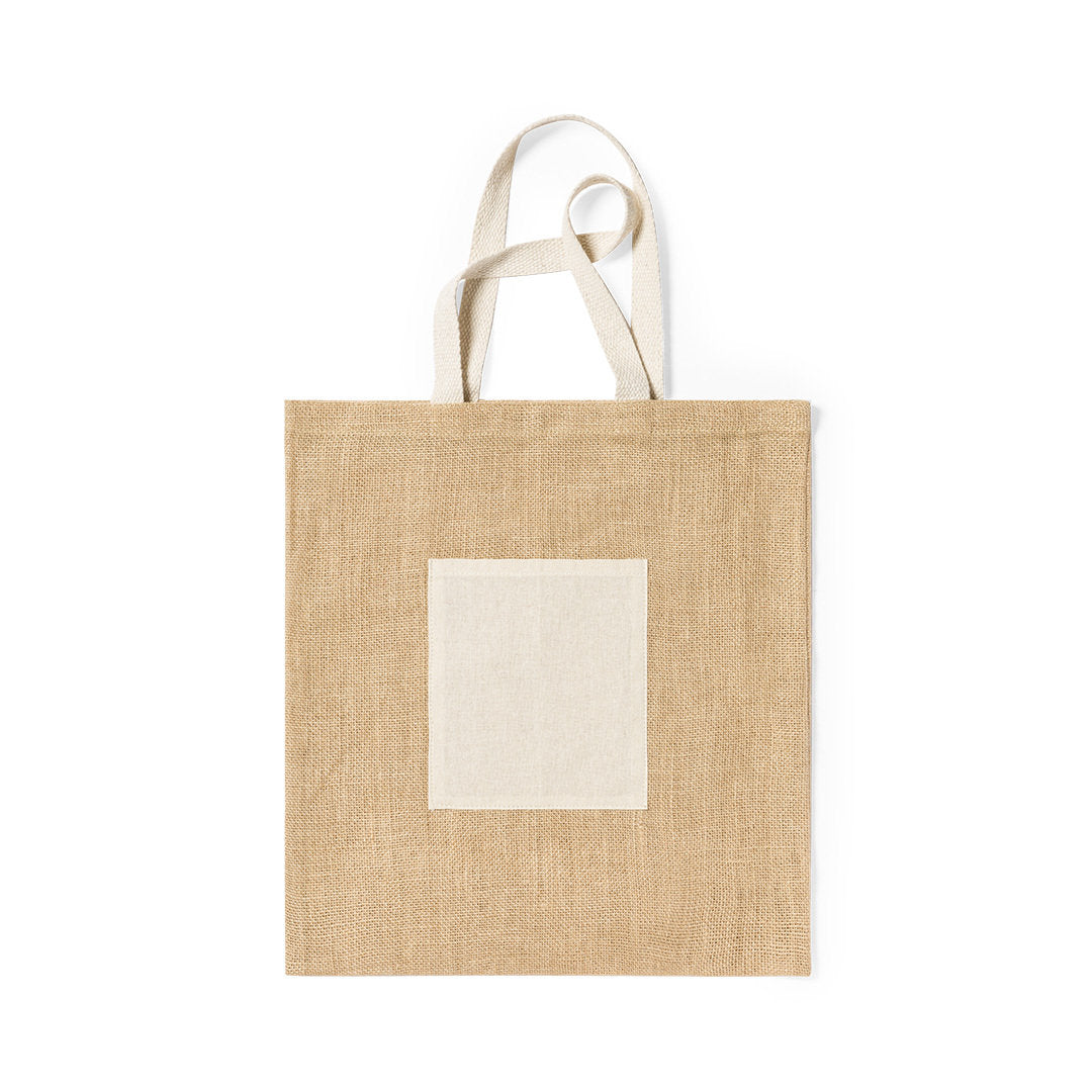 Bolsa Flobux em Juta Natural Resistente