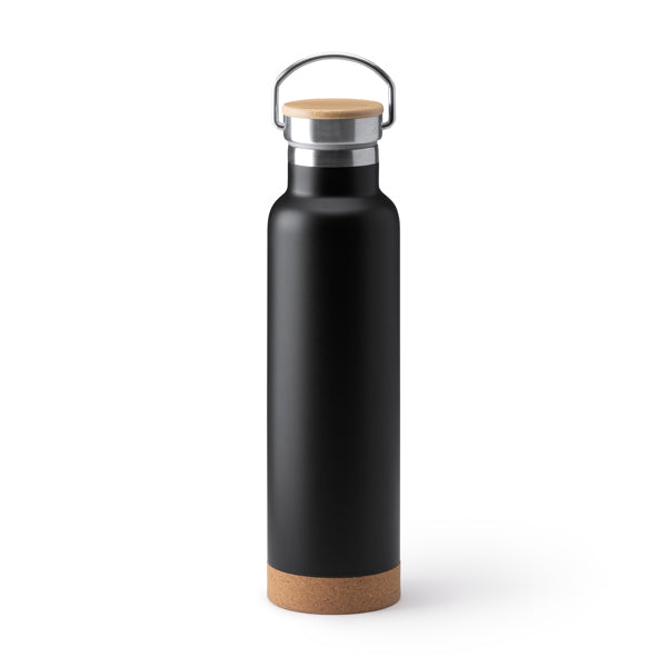 Garrafa de Água em Aço Inoxidável 500ml com Base de Cortiça
