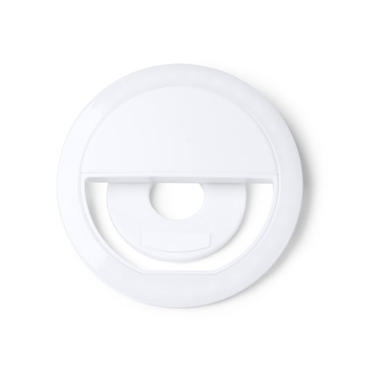 Suporte para Telefone em Plástico Branco Circular