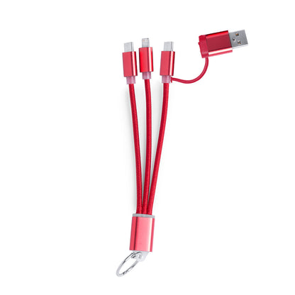 Cabo Carregador Dual Micro USB/Lightning e Tipo C