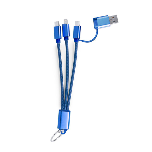 Cabo Carregador Dual Micro USB/Lightning e Tipo C