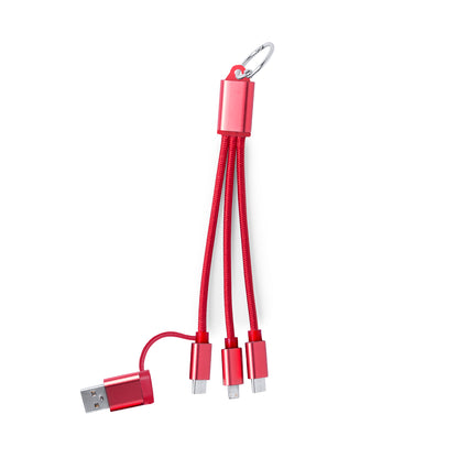 Cabo Carregador Dual Micro USB/Lightning e Tipo C