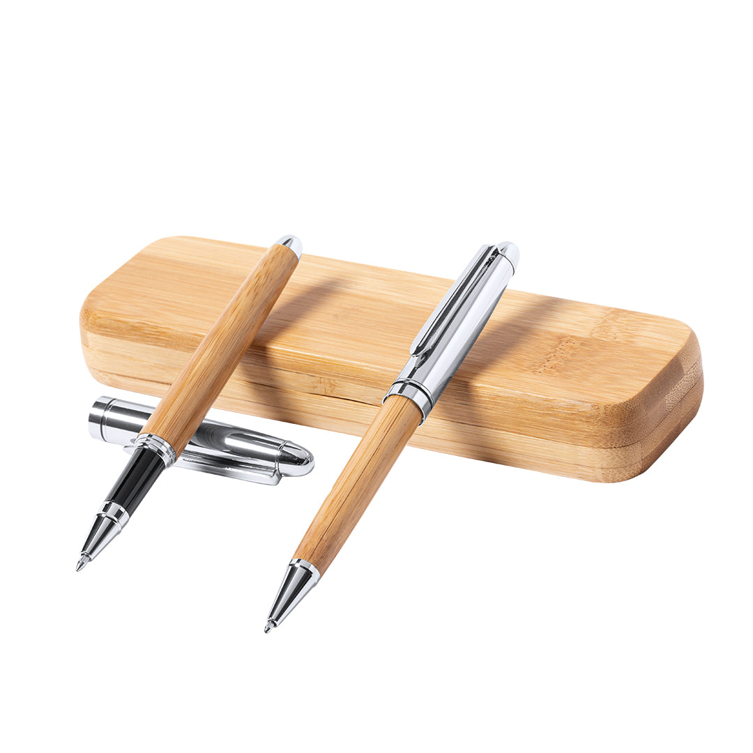 Conjunto de Canetas Ecológicas em Bambu
