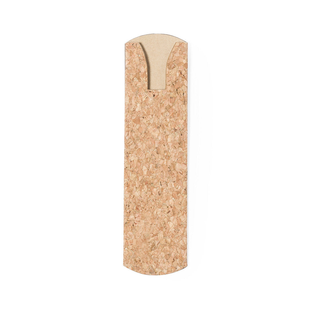 Funda para Caneta em Cortiça Natural com Espaço para Logo