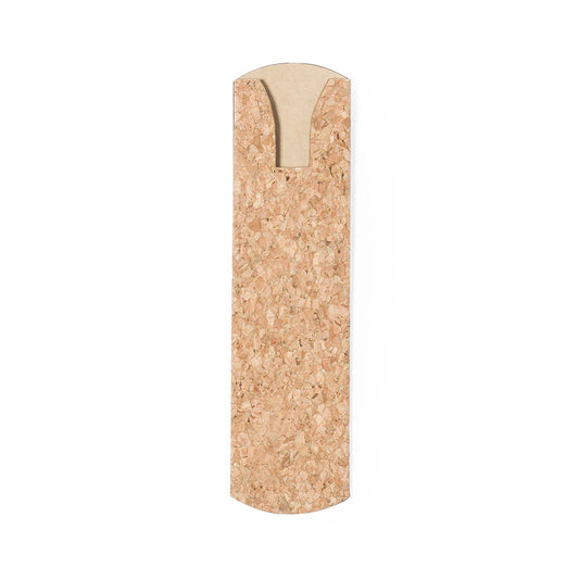 Funda para Caneta em Cortiça Natural com Espaço para Logo
