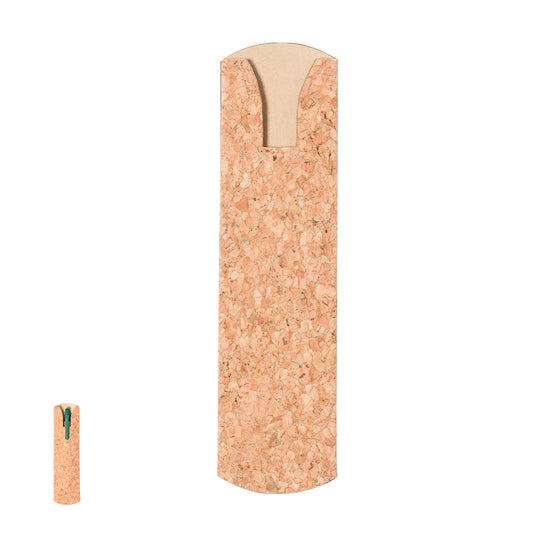 Funda para Caneta em Cortiça Natural com Espaço para Logo