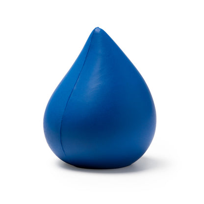 Almofada em Poliuretano Azul em Forma de Gota