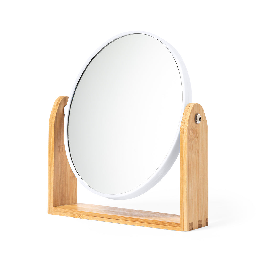 Espelho de Mesa Eco em Bambu com Dupla Aumento