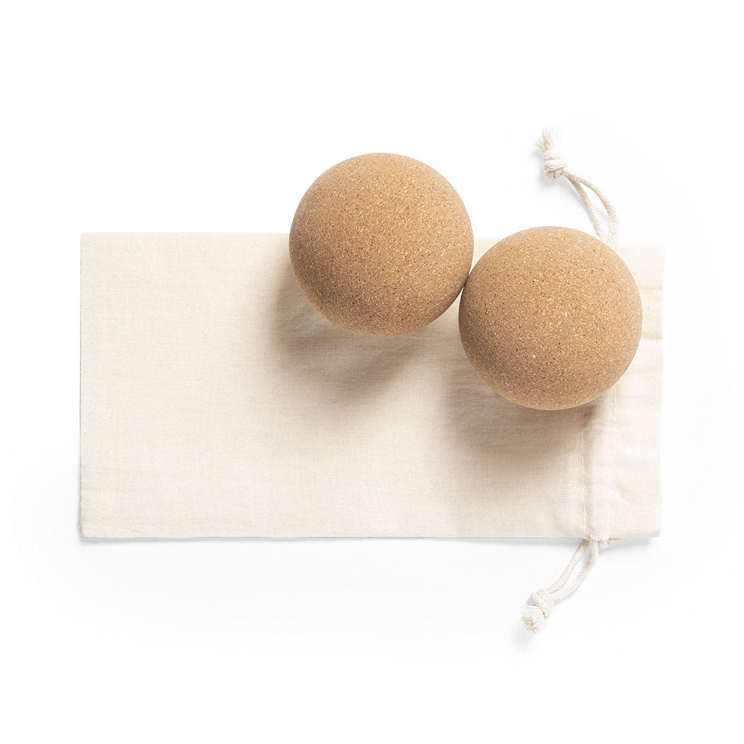 Set de 2 Bolas de Cortiça para Yoga