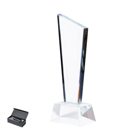 Troféu de Vidro Espesso com Design Original