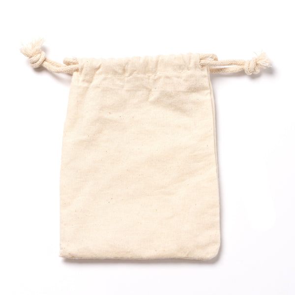 Saco de Algodão Natural com Cordão Ajustável