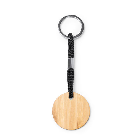 Chaveiro em Madeira com Cordão de Nylon