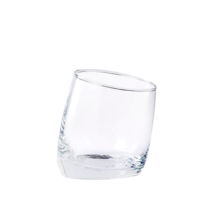 Vaso de Cristal Inclinado 320ml com Caixa Kraft
