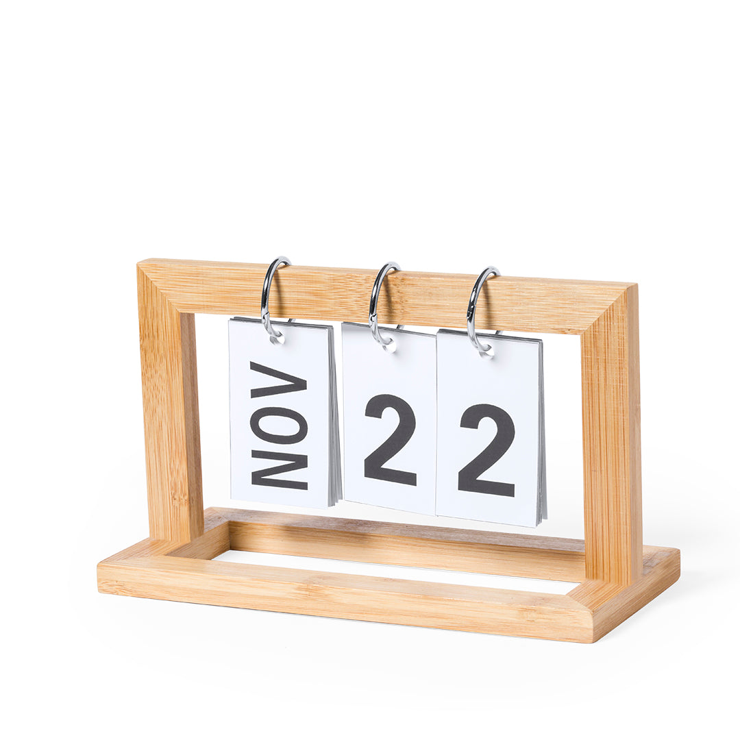 Calendário Perpétuo em Bambu - Sustentabilidade e Estilo