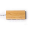 Hub USB em Bambu com 4 Portas USB