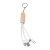 Carregador USB em Bambu com 3 Conectores