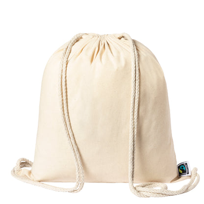 Mochila de Cordões Natural Fairtrade - Sustentável e Prática
