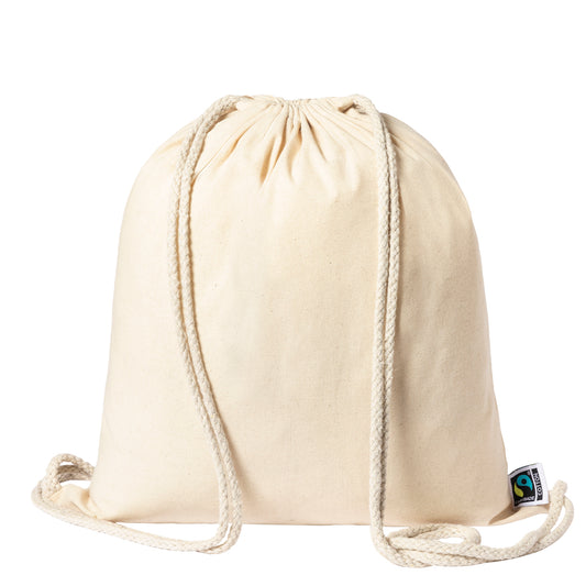 Mochila de Cordões Natural Fairtrade - Sustentável e Prática