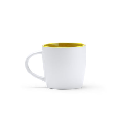 Caneca de Cerâmica Branca 300ml com Interior Colorido