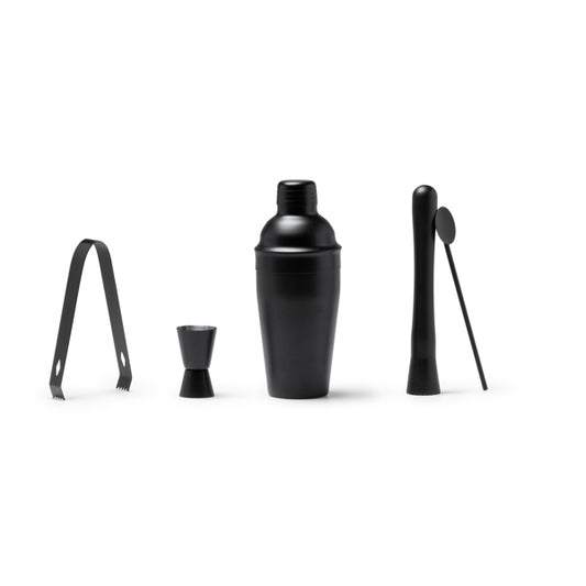 Conjunto de Acessórios de Bar em Aço Inoxidável Preto