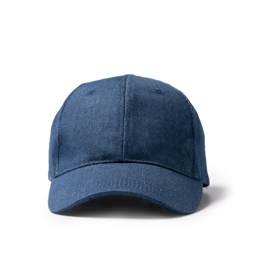 Boné de Algodão Azul com Visor Curto