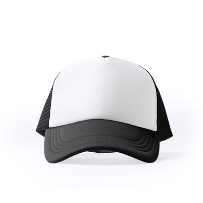 Boné de Algodão Preto com Visor Curto