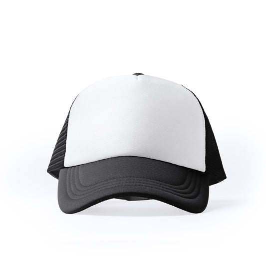 Boné de Algodão Preto com Visor Curto