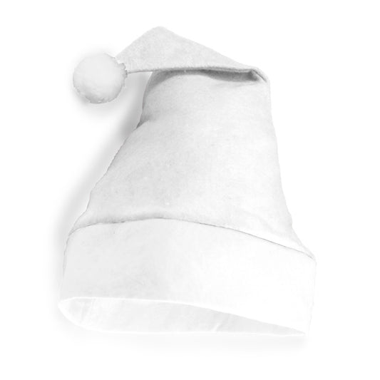 Gorro de Natal em Feltro com Pom-Pom Branco