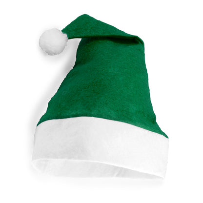 Gorro de Natal em Feltro com Pom-Pom Branco