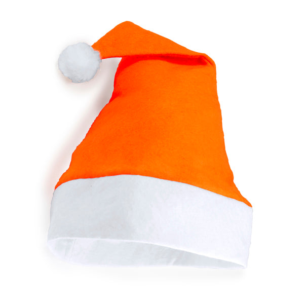 Gorro de Natal em Feltro com Pom-Pom Branco